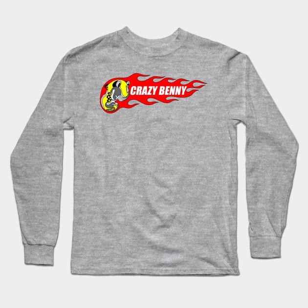 Crazy Benny Long Sleeve T-Shirt by electricpidgeon